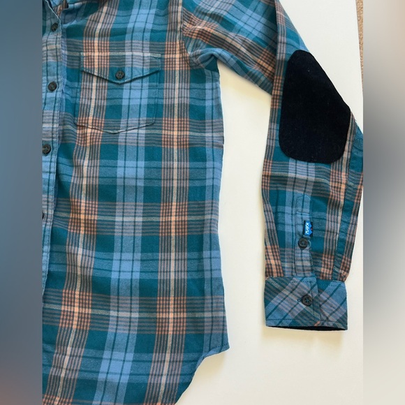 Kavu Women’s High Horizon Flannel Shirt Blue Size XS Button Up - Picture 8 of 8